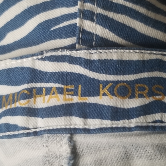 Michael Kors Blue Zebra Shorts - Picture 4 of 6